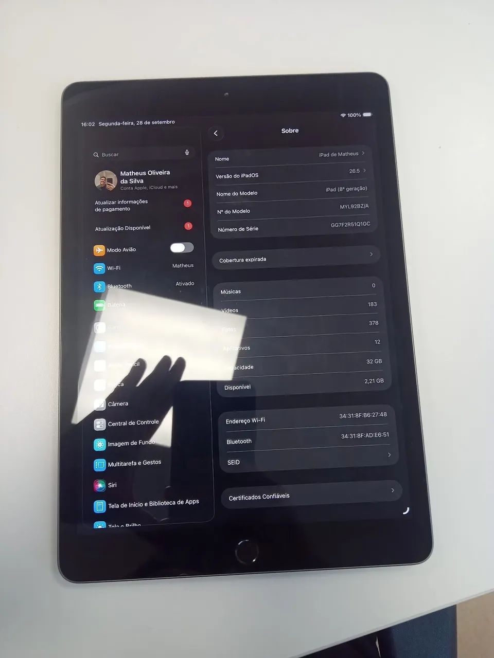 Ipad 8ª Geração 