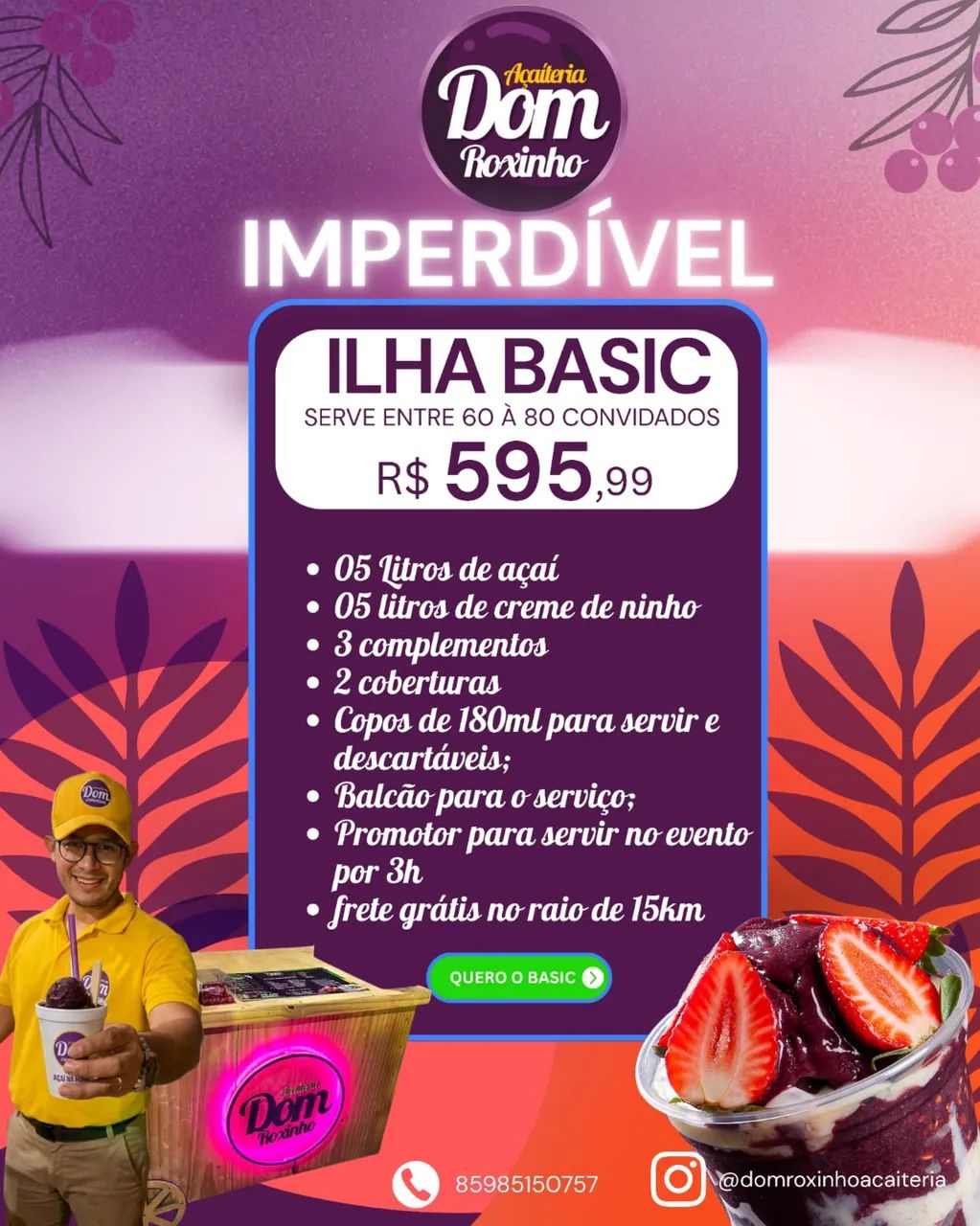 Ilha de açaí para sua Festa - Foto 5