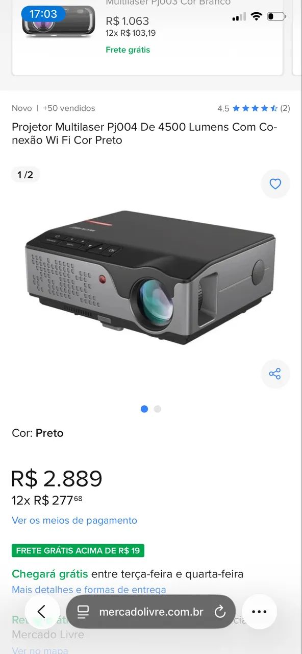 Projetor Smart Screen Linux da Multilaser (PJ004)