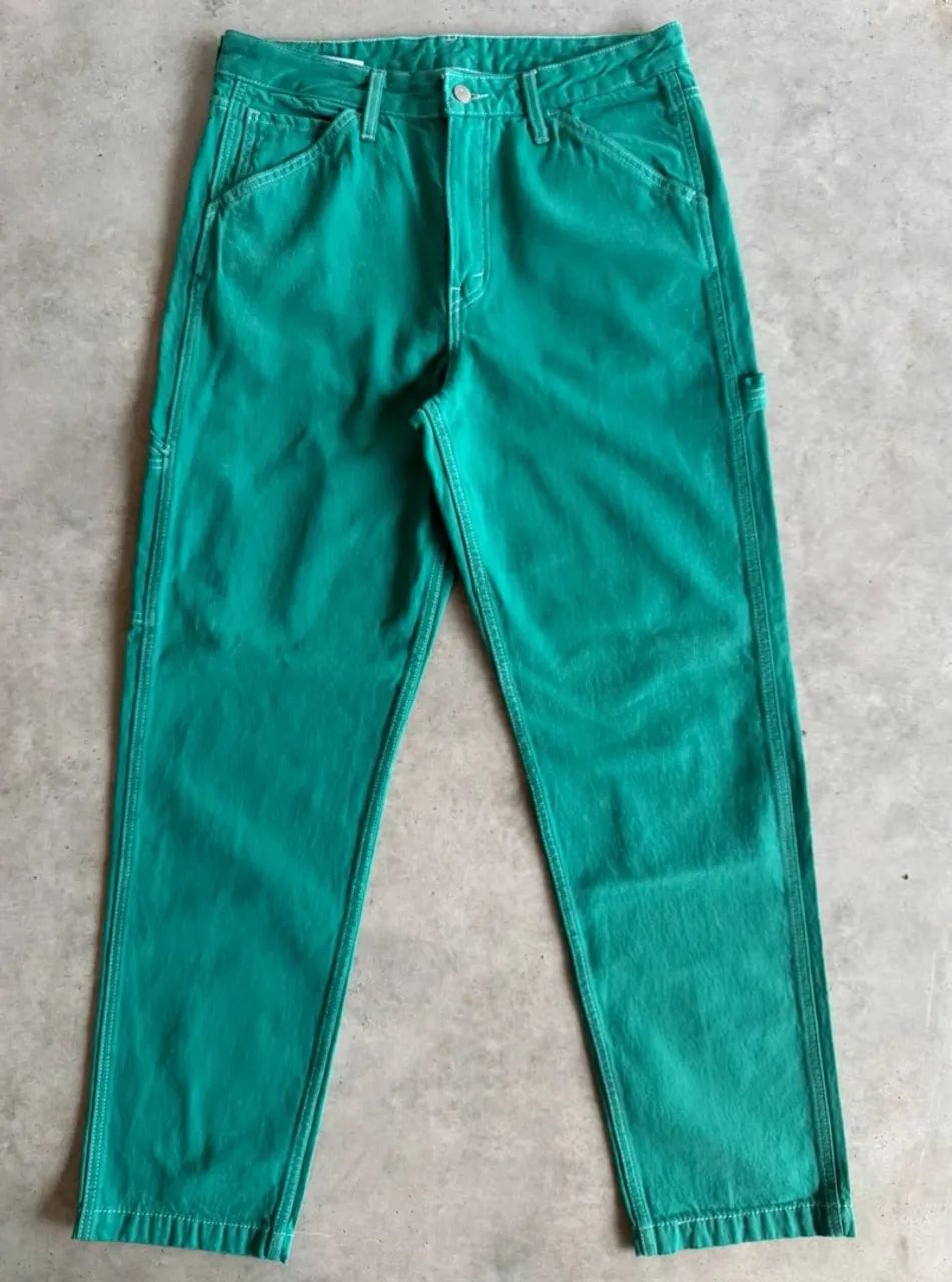 calça levi's carpenter verde vintage - Foto 5
