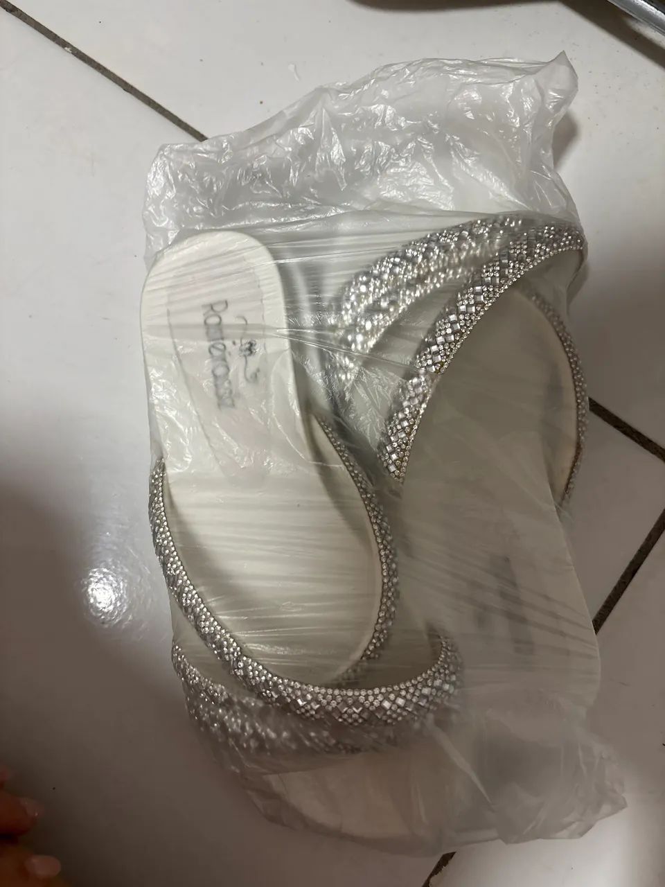 Rasteiras com brilhos Papete
