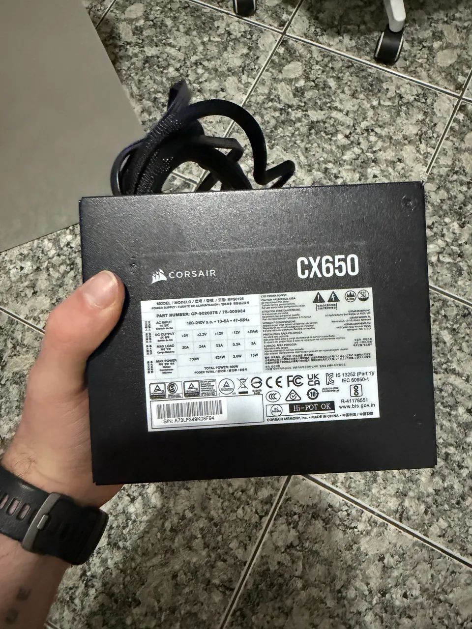 Fonte Corsair 650w Plus - Foto 5