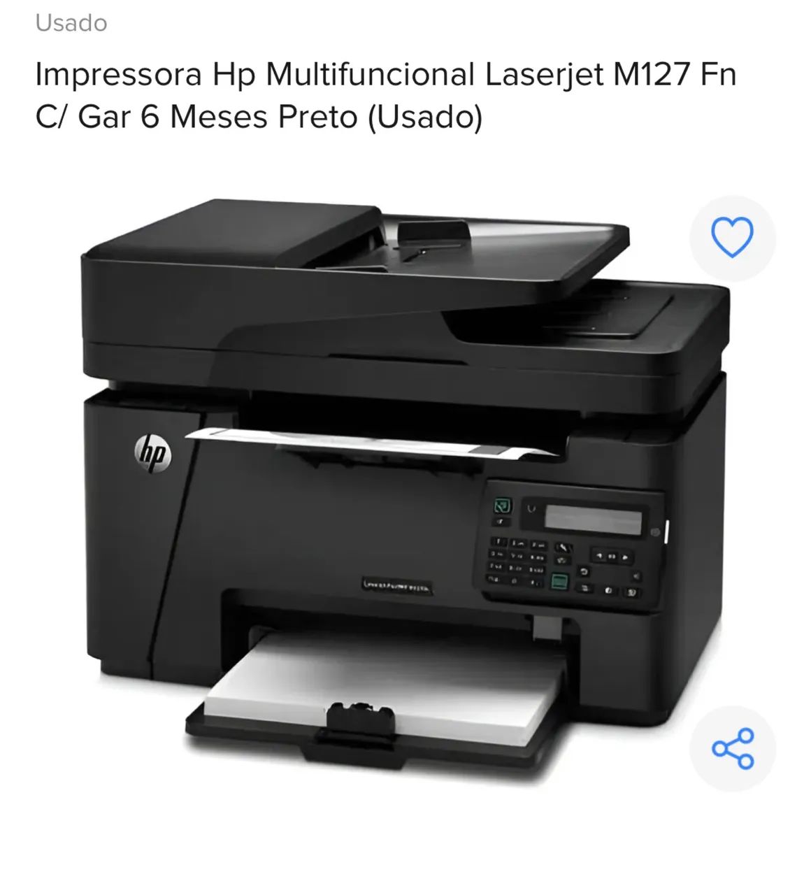Impressora HP monografica 