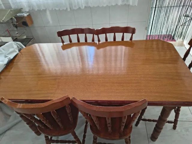 Mesa retangular de madeira - Foto 2