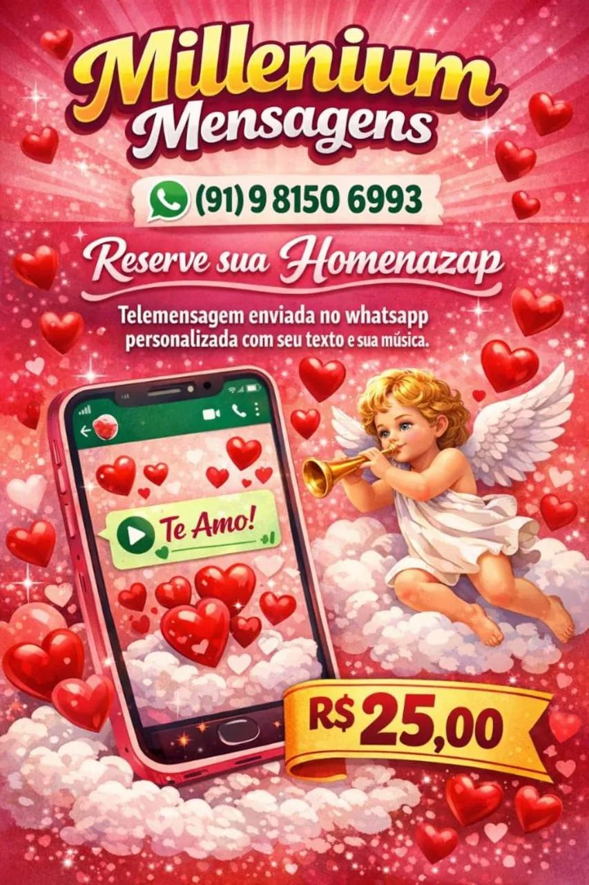 Homenagem pelo whatsapp 