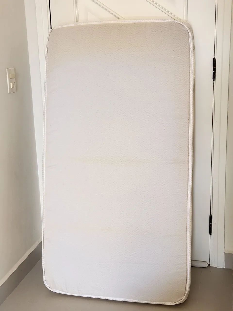 Berço para Bebe Criança Vira Mini Cama Branco com colchao - Foto 5