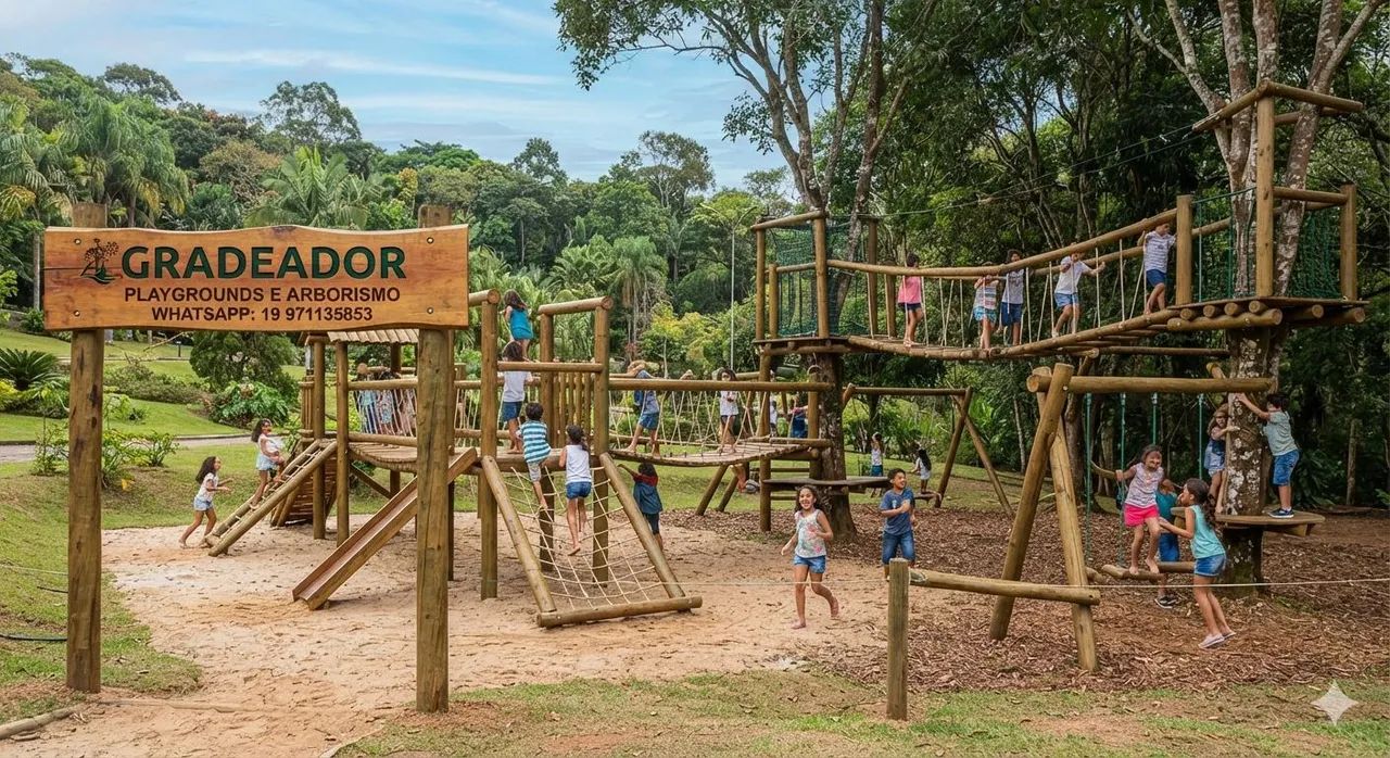 bancos quiosques e playgrounds 