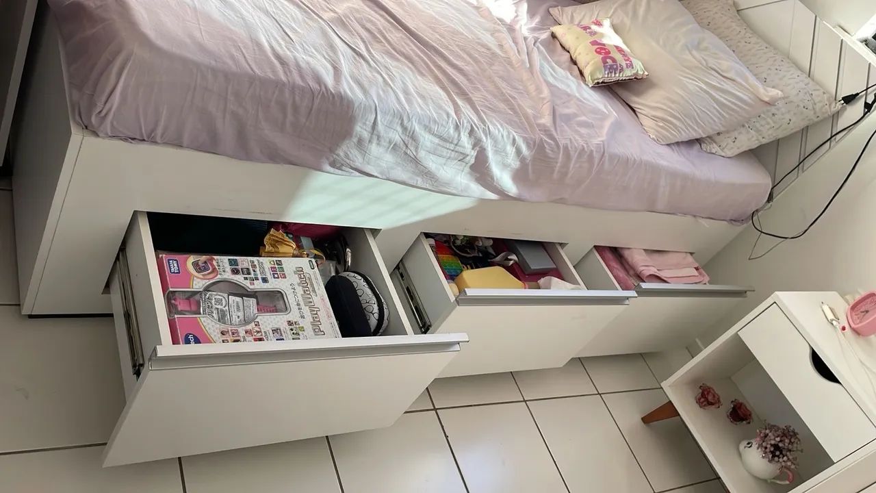 Base para cama solteiro com gavetas - Foto 2