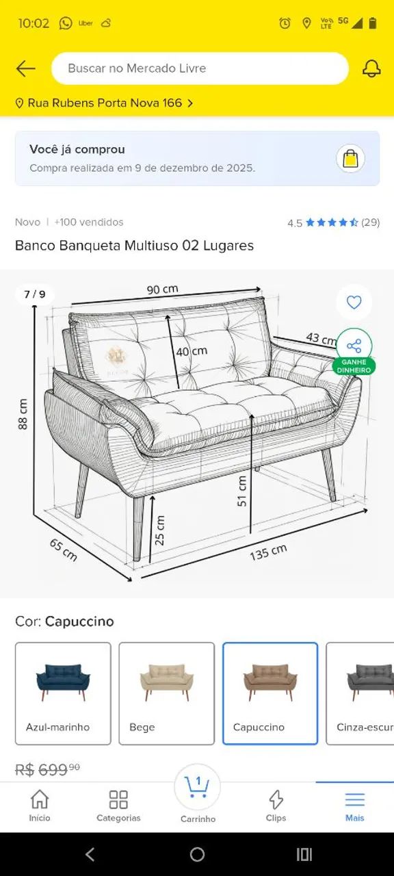 Sofá 2 lugares! Ótimo estado.  - Foto 2