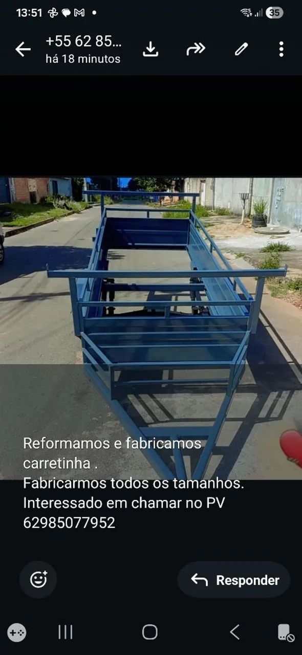 Frete de carretinha a partir 30 reais