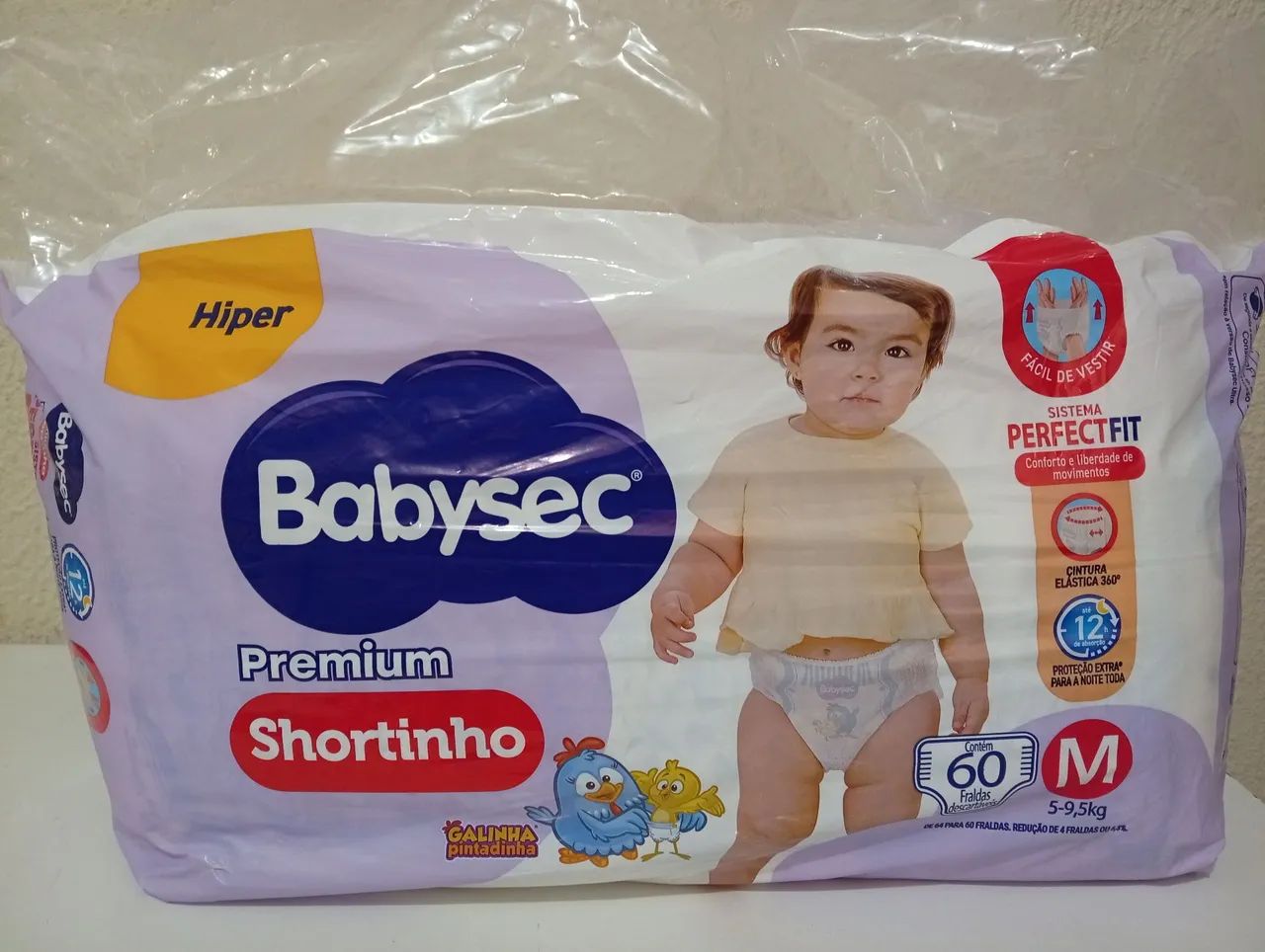  Babysec Premium shortinho M 60 fraldas