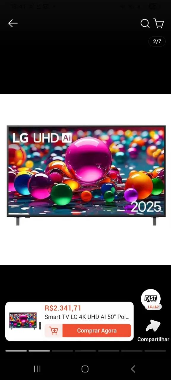 Smart Tv lg 50 polegadas