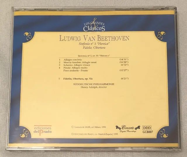 Cd Beethoven - Sinfonia N° 3 Heroica - Fidelio - Abertura - Foto 2