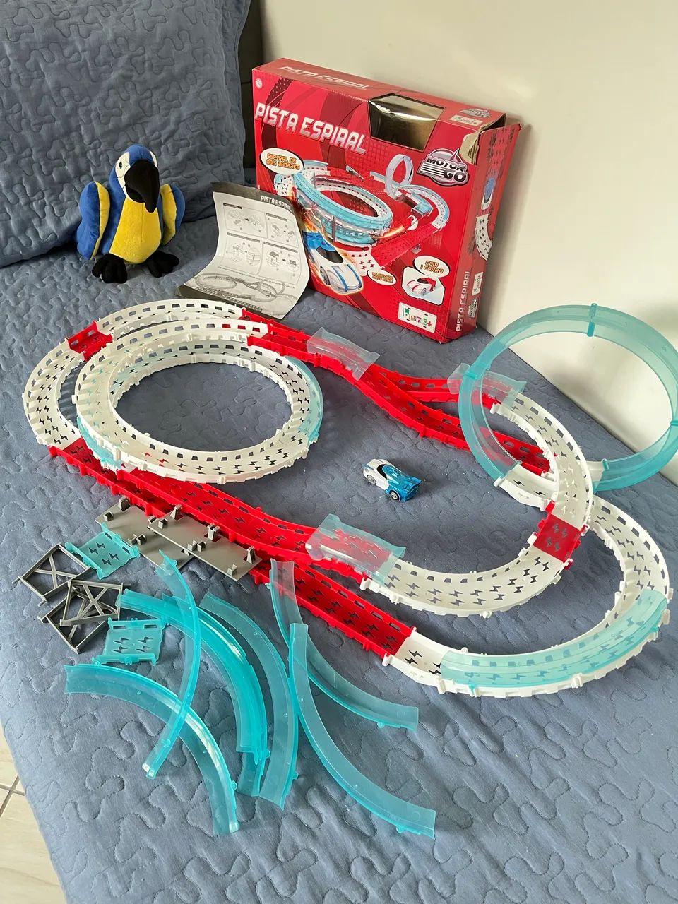 Pista com carrinho eletrônico - Pilha - Foto 3