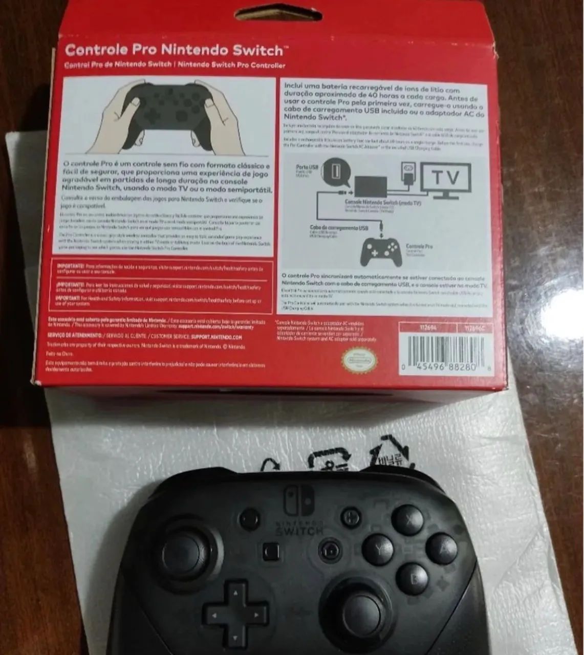 Controle Pro Switch - Original Novo 