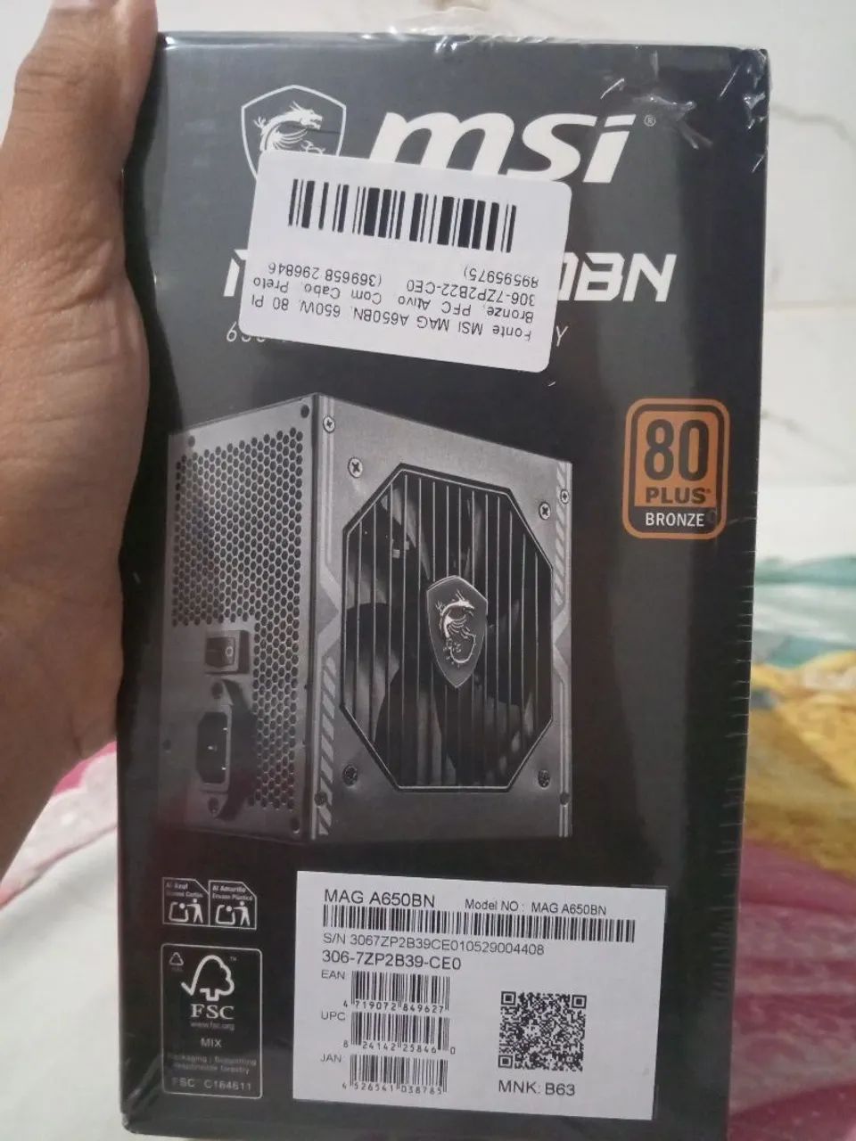 Fonte MSI MAG A650BN. - Foto 3