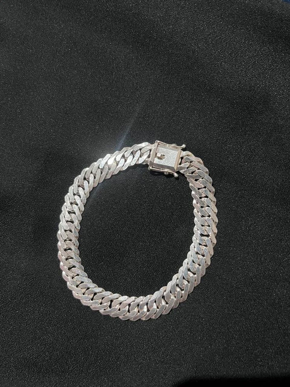 Pulseira de prata 10mm 