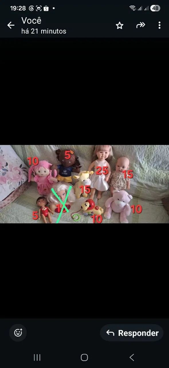 Lote de brinquedos para menina