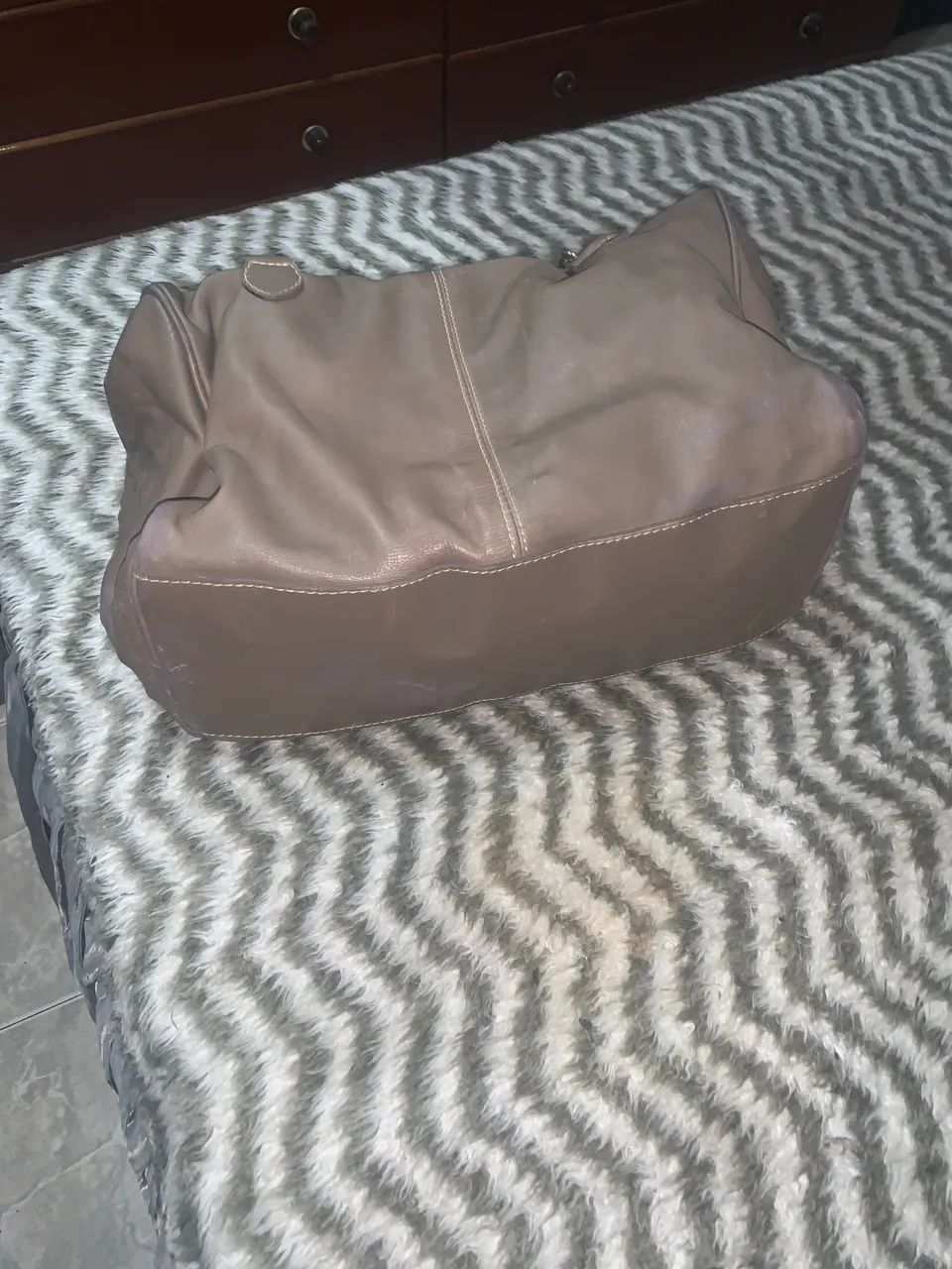 Bolsa de ombro em couro  - Foto 3
