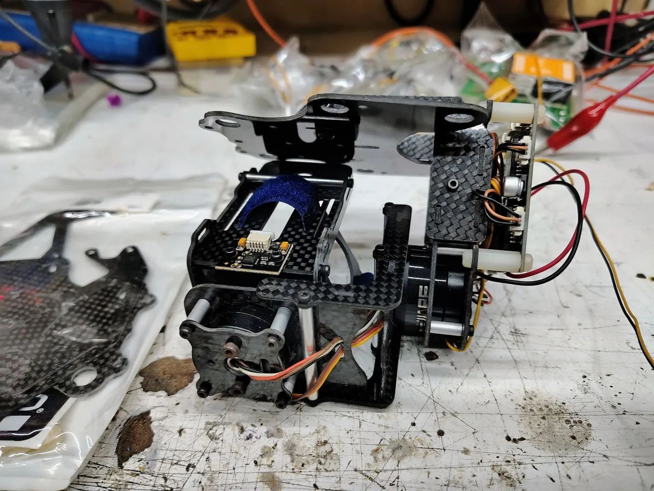 gimbal de fibra de carbono para drone - Foto 2