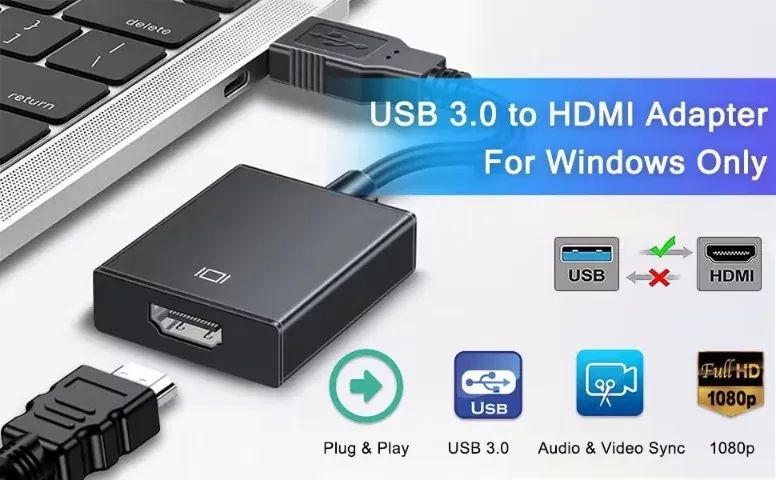 Cabo Conversor USB para HDMI - Foto 5