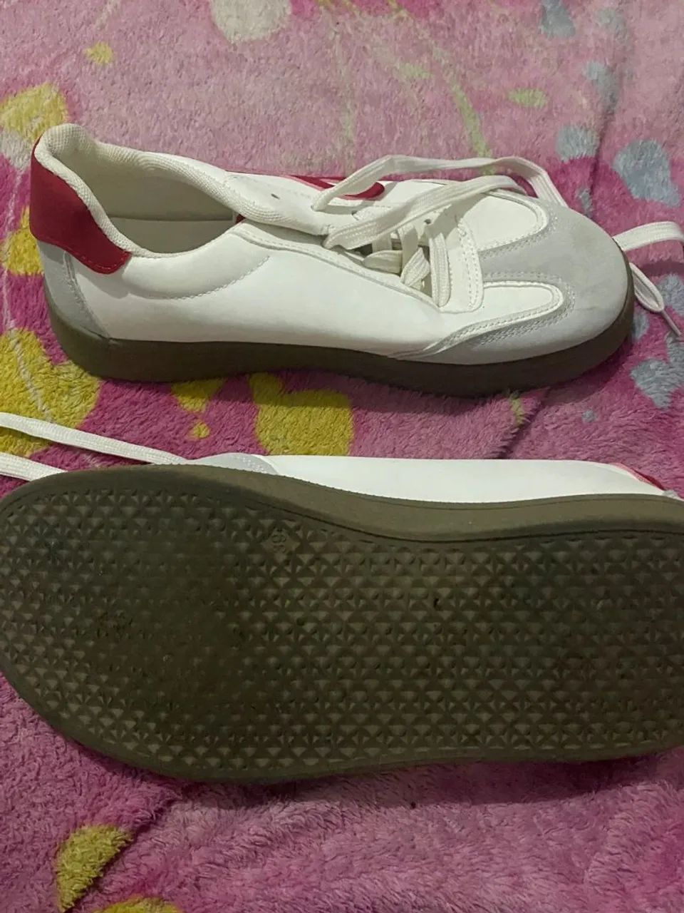 Tênis feminino de couro PU  - Foto 2