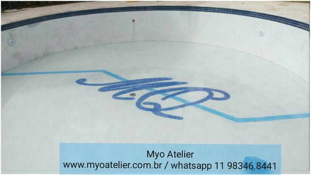 Âncora Mosaico, piscina, golfinho, mandala, piso mosaico - Foto 4