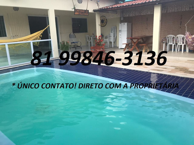 Tamandaré temporada: 4 quartos todos com ar ( 2 suítes), piscina - Foto 12