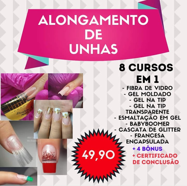 Curso on-line alongamento de unhas - Foto 4