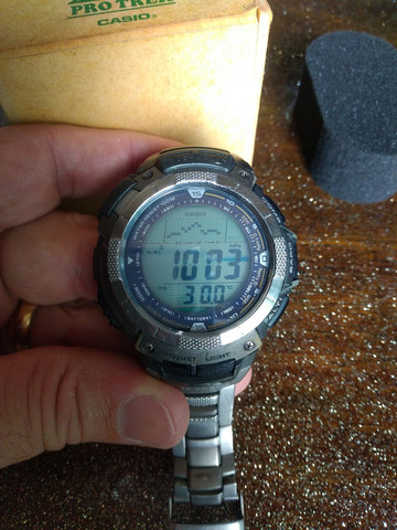 Casio Sport Pro Trek PRG80T vendo ou troco por Smartwatch de meu interesse - Foto 4