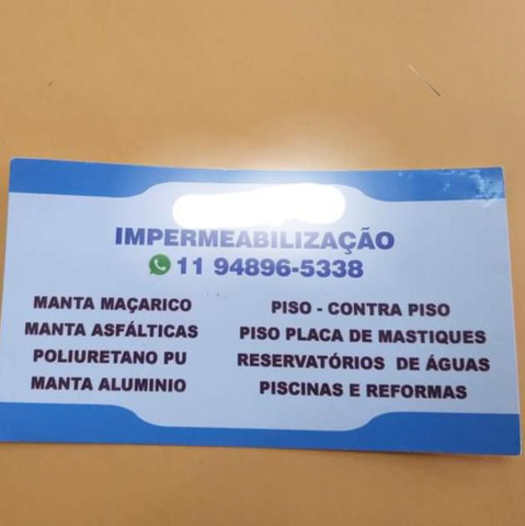 Fazemos seus serviços geral impermeabilizaçãos