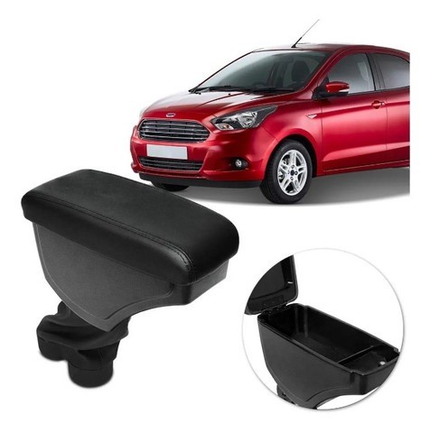 Encosto Descanso Apoio de Braço Ford Ka Preto - Nat