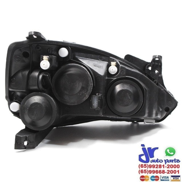 Farol Máscara Negra Corsa Hatch Sedan 2003 a 2012 Foco Duplo