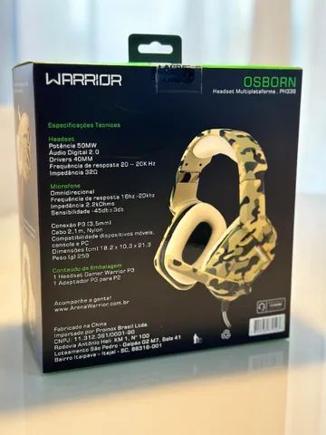 Headset Gamer Warrior Osborn Army P3 - PH336
