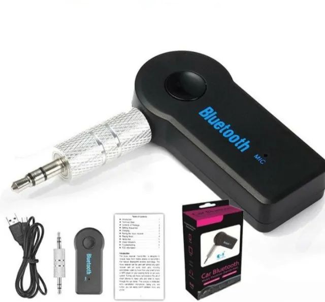 Adaptador Bluetooth P2 (caixa preto e rosa) - Foto 2