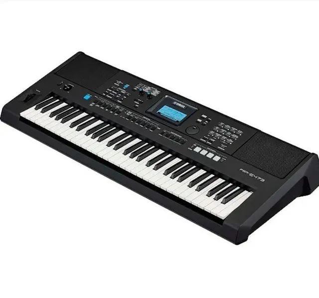 Teclado yamaha PSR-E473 Arranjador + fonte e estante partitura - Home