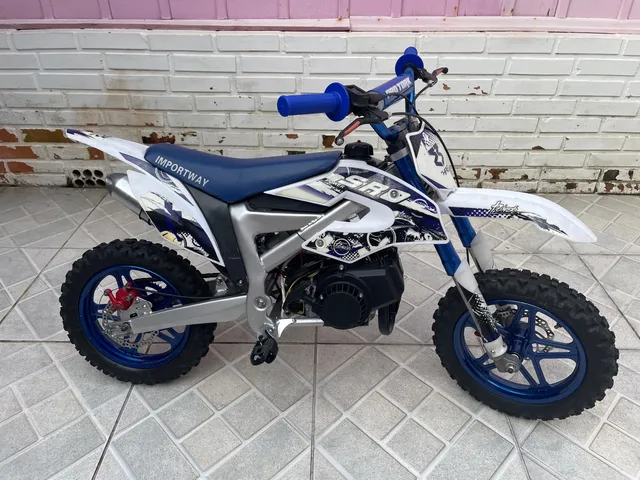 MINI MOTO PARA CRIANÇAS CORRIDA 49cc Cobra motor 2 tempos Azul