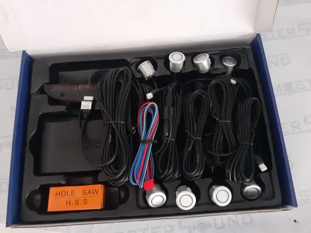 Kit sensor de estacionamento.8 pontos. 4 dianteiros, 4 traseiros. Garantia..