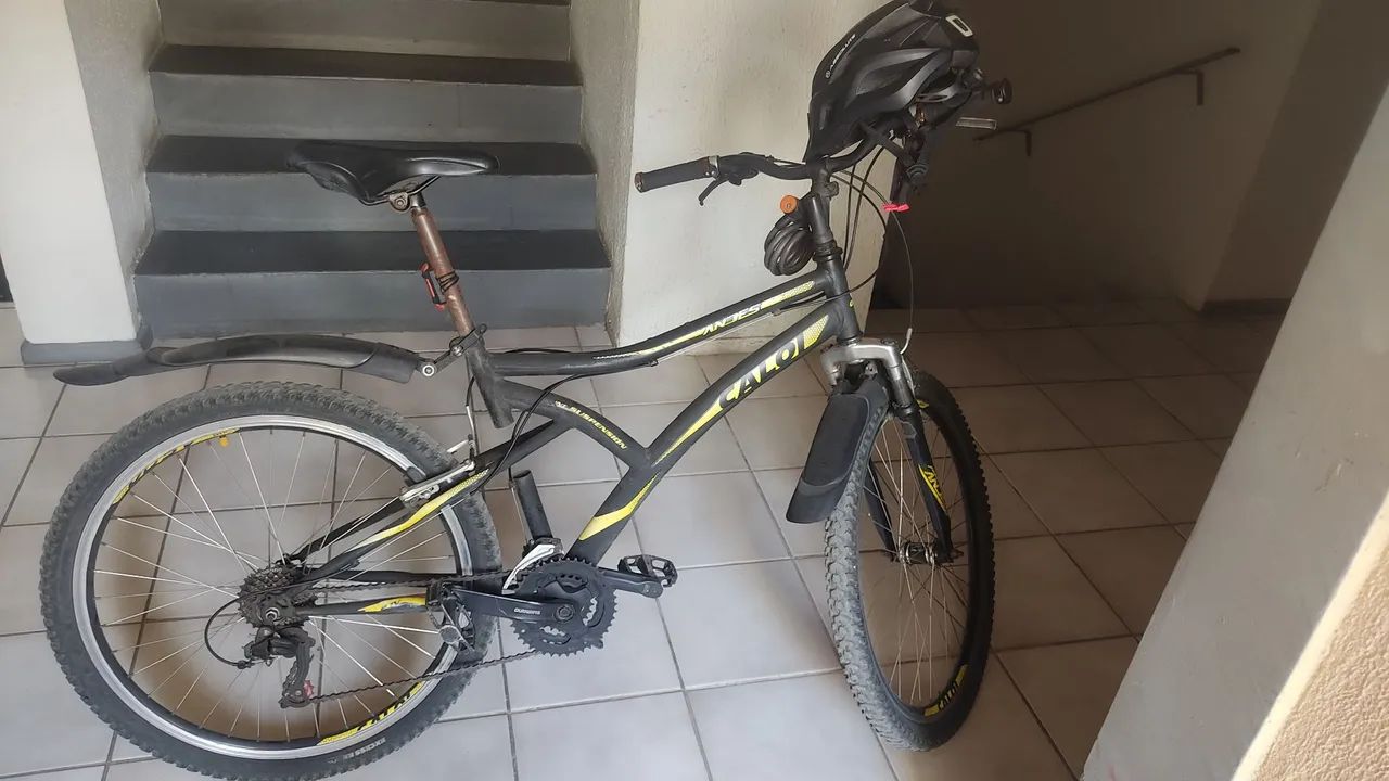 Bicicleta Caloi Aro 26 mais Capacete Absolute
