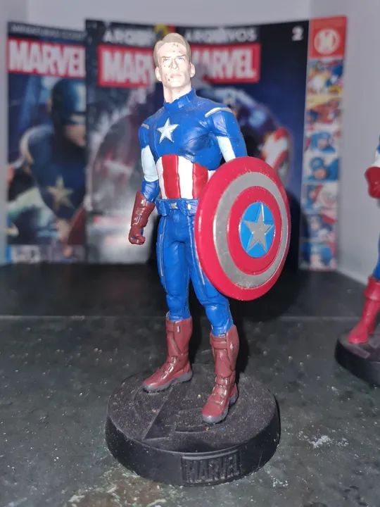 Capitão América - Marvel - Eaglemoss - Figure action - Foto 2