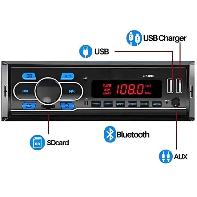 Auto rádio bluetooth e USB 