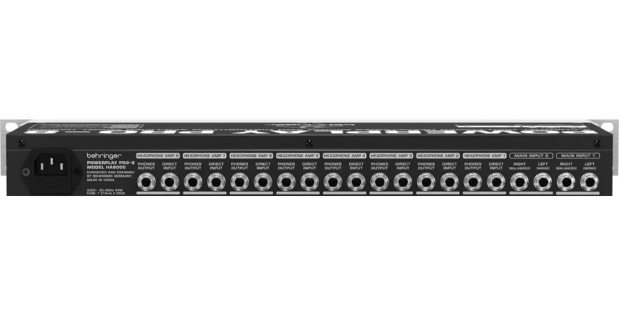 Powerplay 8 vias behringer + 6 cabos p10/p2 fêmea Santo Ângelo