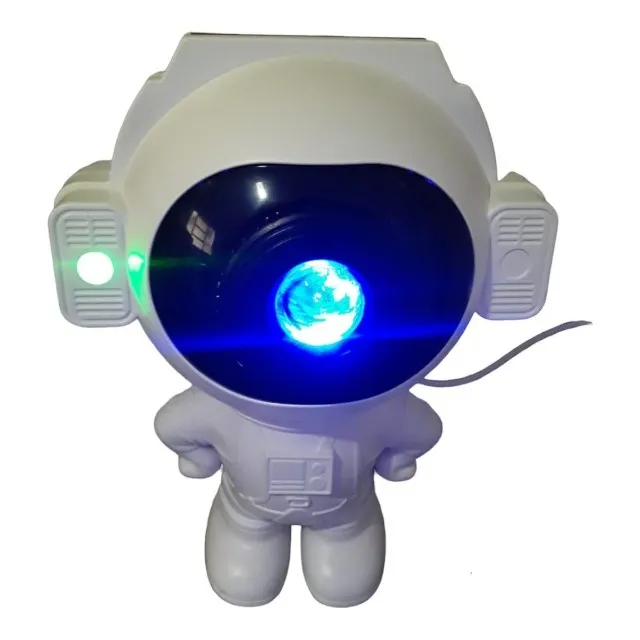 Projetor Astronauta Luz Led Céu Estrelas Com Caixa de Som Bluetooth Controle Remoto