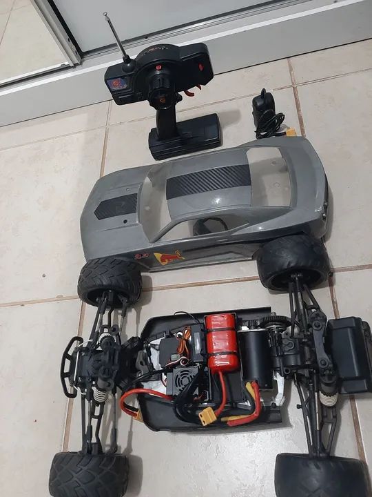 Automodelo Jato Traxxas convertido para elétrico. - Foto 3