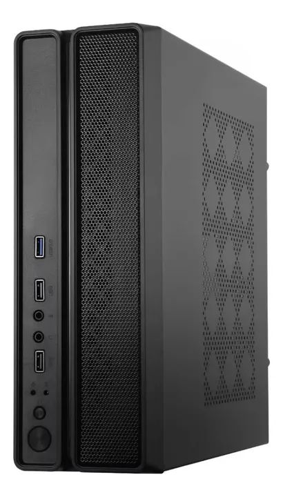 Gabinete Slim com Fonte 200W SlimDesk BG-2002 Preto Bluecase Loja Coimbra Computadores