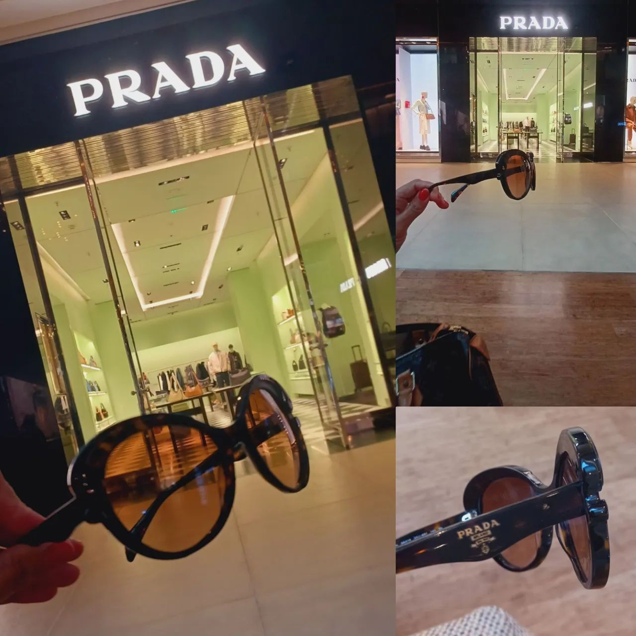 Óculos Prada edição limitada Butterfly frame glasses original 