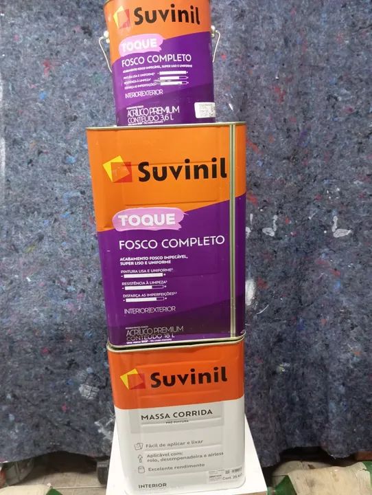 Kit Tinta Suvinil Fosco Completo + Massa Corrida