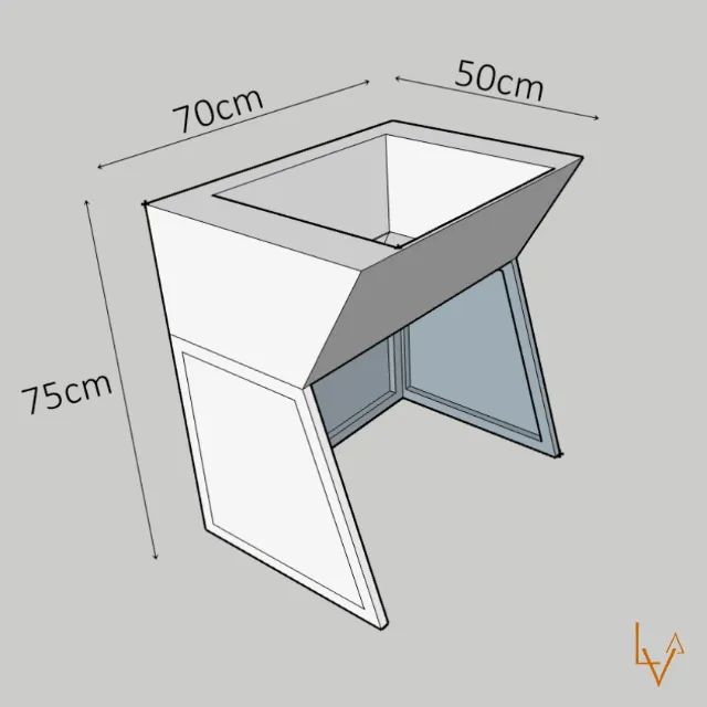 Lavatório terapia capilar head spa cuba em porcelanato  - Foto 2