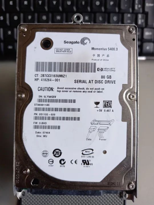 HD Seagate Momentus 5400.3 80GB