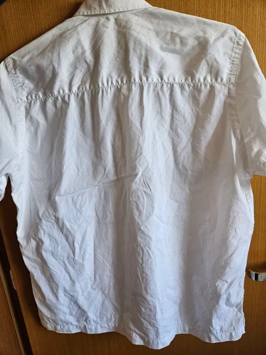 Camisa social P e M branca  - Foto 2